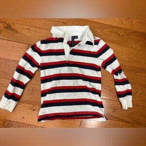 Janie and Jack Striped Long Sleeved Polo